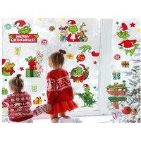 9 Sheets Grinch Christmas Window Sticker