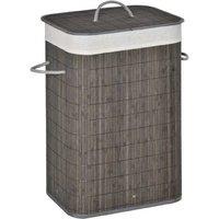 Bamboo Laundry Basket With Flip Lid