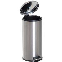 30L Stainless Steel Foot Pedal Bin