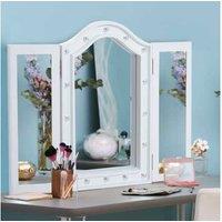 Glamourous Tri-Fold Led Vanity Mirror With Brilliant Lighting