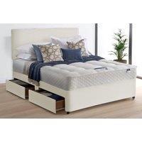 Cream Divan Bed & Memory Foam Mattress - 6 Sizes