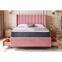 Wingline Divan Bed & Mattress - 8 Colours - 2 or 4 Drawers Option