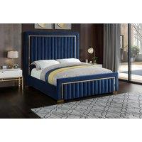 Atmosphere Gold Line Plush Bed Frame - 6 Colours