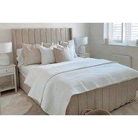 Elegant Velvet Bed Frame & Base - Modern Design