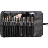 11Pc Ib Makeup Brush Sets & Carry Case