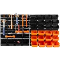 44Pc Pegboard Shelf Tool Organiser