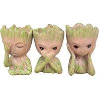 Groot- Resin Succulent Flower Pot - Weatherproof, Compact, Gift-Ready
