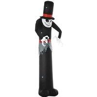 10Ft Inflatable Skinny Ghost W/Tall Hat