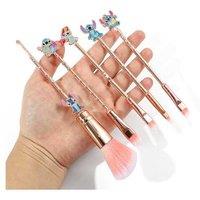 Stitch Inspired 5Pcs Makeup Brushes Set