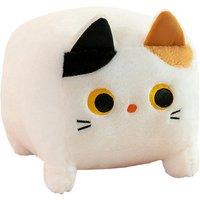 Stuffed Square Cat Plush Toy - 2 Sizes & 4 Colours