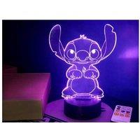 Enchanting Stitch-Inspired 3D Acrylic Night Light