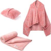 Multipurpose Wearable Pillow Blanket - Pink Or Grey