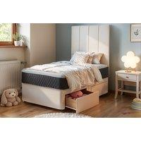 Plush Divan Bed - Premium Fabric Storage Divan Base, Optional Mattress, Small Single/Single
