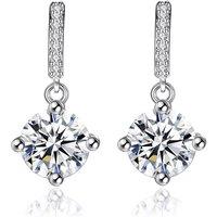 Crystal Drop Earrings - Fine-Cut Zirconia, Gift-Ready, Statement Dangle