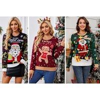 Unisex Oversized Led Light Christmas Jumper - 4 Sizes & 9 Colours