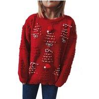 Women'S Christmas Tree Pattern Jumper - 4 Sizes & 2 Colours