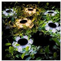 2Pcs Snowflake Solar Underground Light