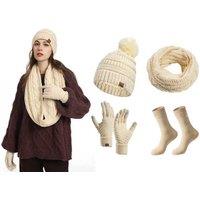 Ultimate Winter Warmth Set: Hat, Scarf, Gloves & Socks