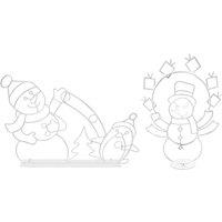 Decorative Christmas Snowman Lights - 2 Options