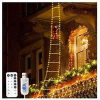 Led Hanging Ladder Lights - Santa'S Festive Climb