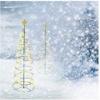 Led Solar Powered Xmas Tree Stake Light