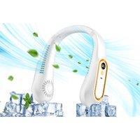 Adjustable 5-Speed Bladeless Neck Fan with LED Display - Portable, Silent & 720 Cooling