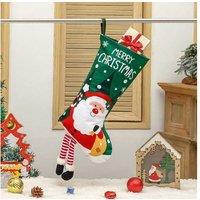 4Pcs Xmas Hanging Stocking Candy Bag