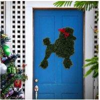 Dog Shaped Christmas Wreath