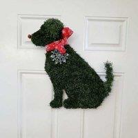 Dog Shaped Christmas Wreath