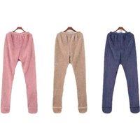 Warm Fleece Lined Plush Footed Pyjama For Adults - 5 Sizes & 3 Colours