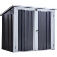 Steel Two-Bin Storage Shed - 2 Options