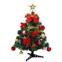 2Pcs 30Cmartificial Xmas Tree With Light