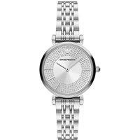 Emporio Armani Gianni T-Bar Ladies' Quartz Watch - Stainless Steel & Crystal Accents