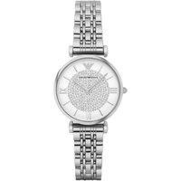 Emporio Armani Ar1925 Slim Women'S Watch - White & Silver