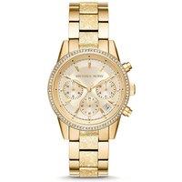 Michael Kors Ladies' Ritz Gold Watch With Two Years Warranty