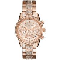 Michael Kors Mk6485 Ritz Rose Gold Tone Chronograph Ladies Watch