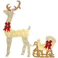 170 Led Reindeer & Sleigh Decoration