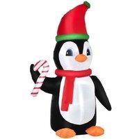 2.5M Christmas Penguin W/ Candy Cane Led