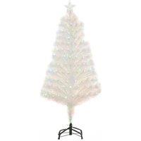 4Ft White Fiber Optic Xmas Tree