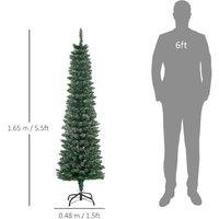 5.5Ft Artificial Pencil Xmas Tree