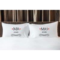 Personalised Mr & Mrs Pillowcases!