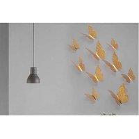 72Pcs 3D Diy Gold Butterfly Wall Sticker