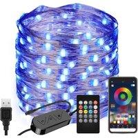 App-Controlled SMART LED Christmas Tree Lights - Pre-Lit Festive String, Indoor/Outdoor, 5m & 10m