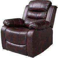 Brown Pu Leather Manual Recliner Sofa Set - 6 Options