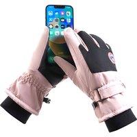 Unisex Grey Designer Inspired Thermal Ski Gloves - 6 Colours