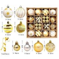 White & Gold Balls Xmas Tree Decoration