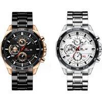 Men'S Waterproof Stainless Steel Watch - Two Colour Options