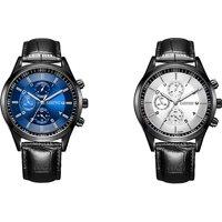 Men'S Waterproof Sport Watch - Sleek Stainless Steel Design
