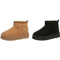Unisex Black Ugg Inspired Women'S Platform Snow Boots - 5 Sizes, 2 Colours