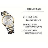 Men'S Waterproof Lanmsom Quartz Watch - 4 Colours